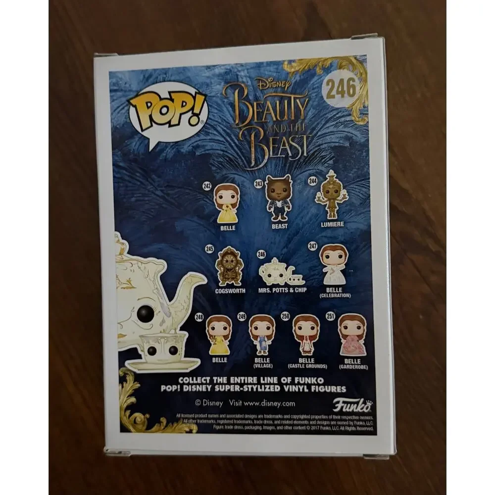 Funko POP! MRS POTTS & CHIP 246 from Beauty & the Beast NEW